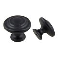 Crown 1-3/8" Spherical Cabinet Knob Matte Black Finish CHK971BK